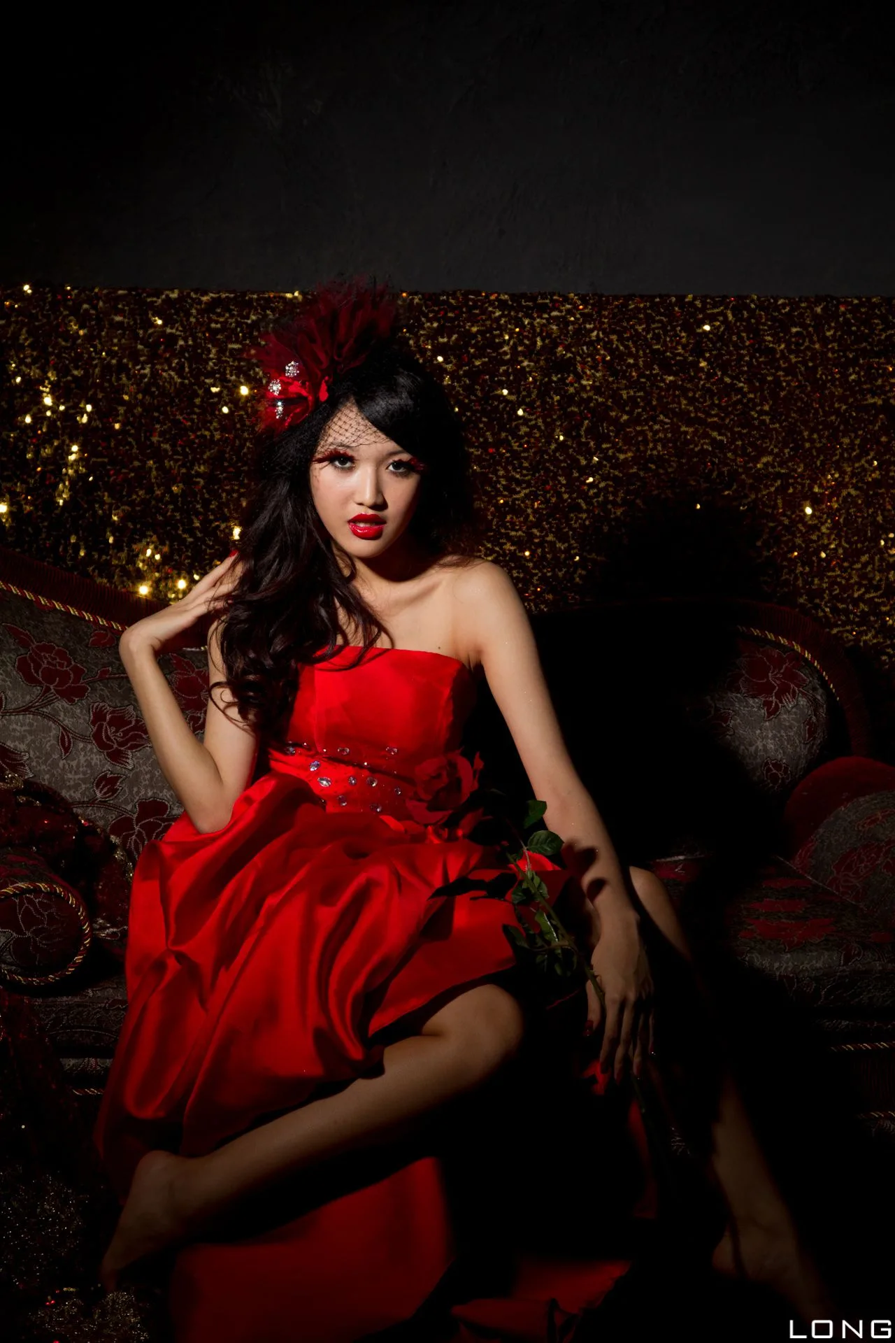 [Phiên bản đặc biệt BEAUTYLEG] Buổi chụp ảnh tại studio: Jill Yu Fuyu - Bộ ảnh cưới màu đỏ - 27